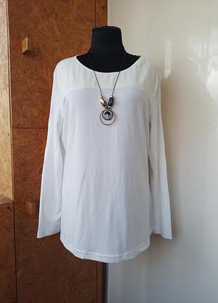 Брендовая вискозная трикотажная блуза блузка лонгслив