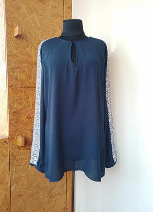Брендова котонова шифонова блуза блузка