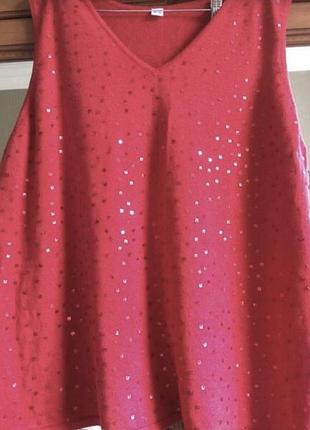 Натуральна  жилетка з пайєтками 60