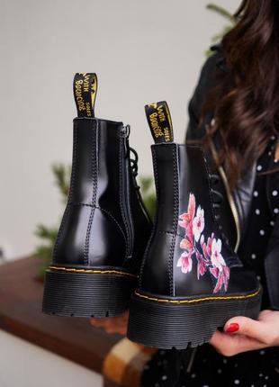 Dr martens flower, жіночі черевики весна-осінь мартинсы10 фото