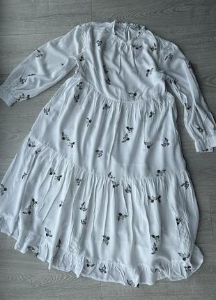 Легкое двойное платье из вискозы