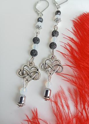 Шарики no2. серьги с натуральными камнями. авторские украшения. зма-лето.