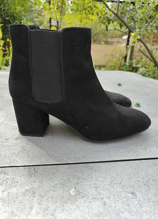 Полуботинки замша