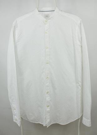 Премиальная классическая рубашка рубашка 820 caliban band colar white dress slim fit shirt