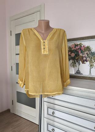 100% шовк яскрава шовкова блуза