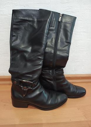 Кожаные сапоги мина 37 размер еврозима