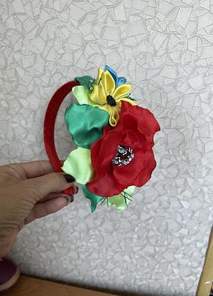 Обруч український віночок ручної роботи