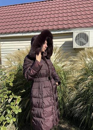Зимовий пуховик з хутром, новий