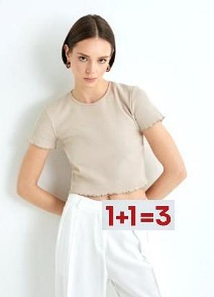 1+1=3 🎁 футболка топ в рубчик от primark