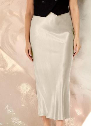 Вискозная миди юбка