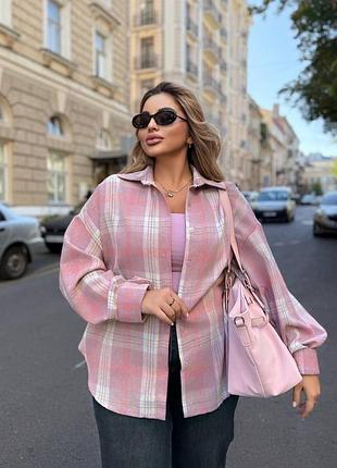 Жіноча повсякденна класична базова рубашка сорочка у клітинку тканина турецький фланель висока якість