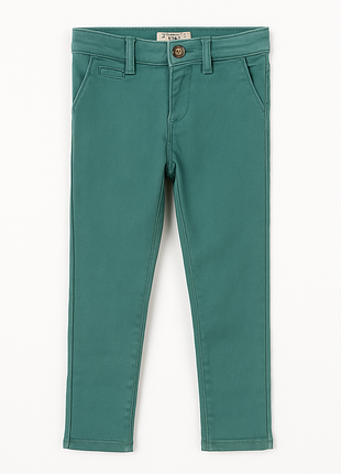Джинсы pinguin бирюзовые с утяжкой на талии / 3-4 y