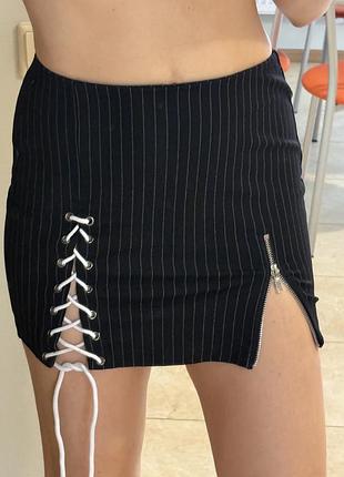 Юбка в полоска