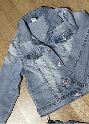 Куртка джинсова h&m 6/7/8