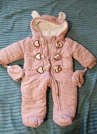 Зимний детский комбинезон