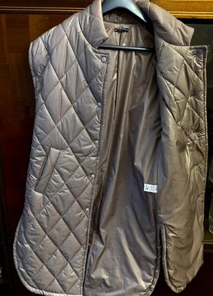 Длинный жилет пальто без рукавов пуховик s m l