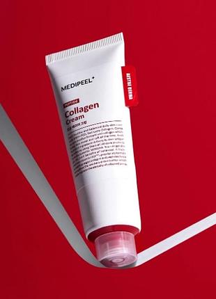 Барʼєрний крем з колагеном та пептидами medi-peel red lacto collagen barrier cream, 80 мл