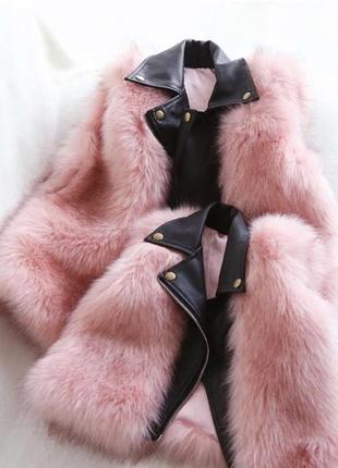 Дизайнерские меховые жилетки для девочек