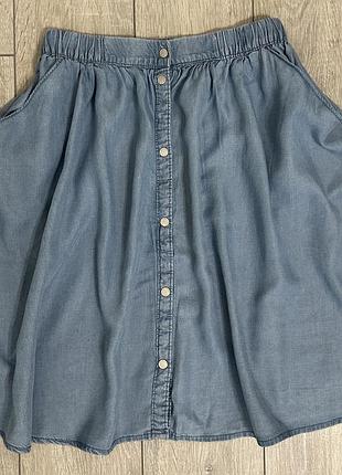 Спідниця блакитна на дівчинку 12 років