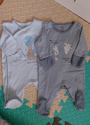 Комплект человечков для мальчика 0-3 месяца человечки одежда для младенцев