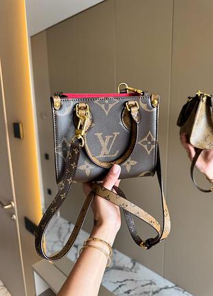 Брендова двостороння сумка із натуральної шкіри