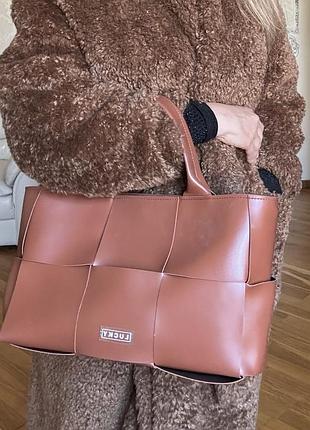 Сумка шоппер сумка шкіряна сумка на ручках портфель