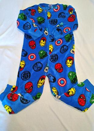 Флисовая пижамка-кигуруми на мальчика,marvel,фирма next