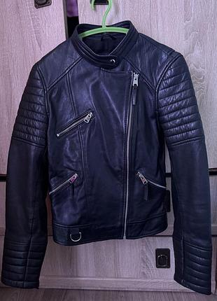 Шкіряна куртка косуха zara