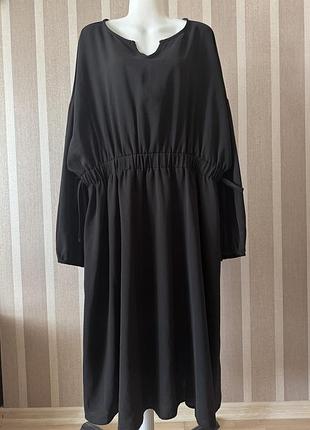 🥰 базова міді сукня з завʼязками shein 2xl