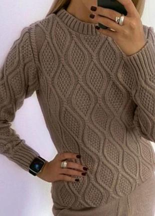 Жіночий теплий в'язаний светр оверсайз різні кольори новинки сезону