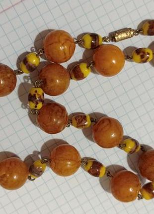 Намисто, вінтаж, чехія.