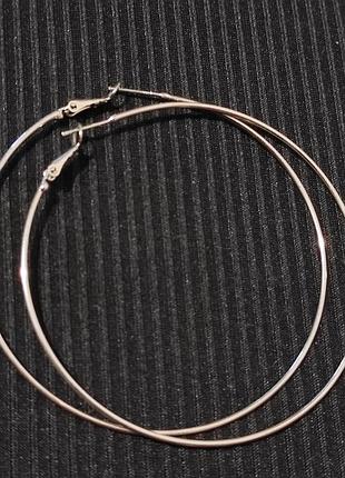 Сережки великі кільця. біжутерія