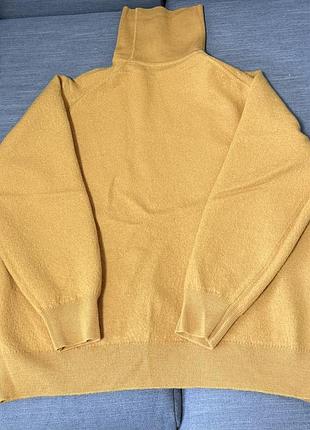 Гольф светр jaeger вовна розмір xs жовтого гірчичного кольору