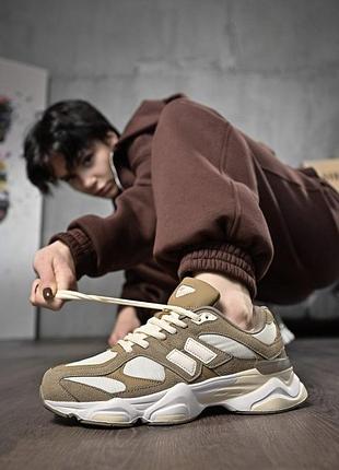 Женские кроссовки 9060 taun brown hb150-10 дл6308(ko 4 - 02)