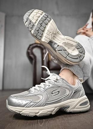 Женские кроссовки kampari silver вт1443(k3 4 - 02)