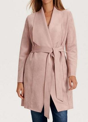 Плащ под замшу reserved. размер хс