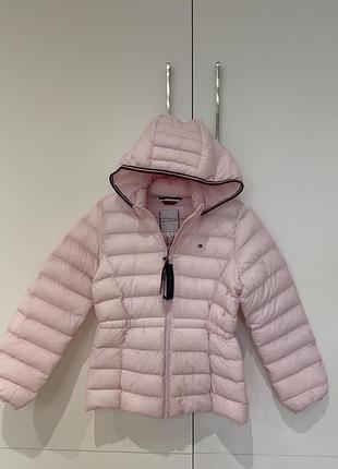 Куртка дитяча, підліткова, весна-осінь бенду tommy hilfiger рожевого кольору