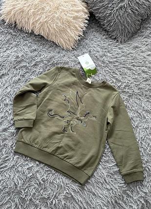 Світшот з органічної бавовни з дракончиком