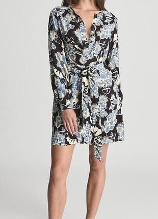 Платье с цветочным принтом из вискозы