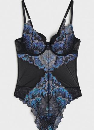 Невероятный боди кружево люрекс 70с