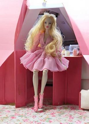 Лялька модель блондинка 32 см + комплект одягу та аксесуари