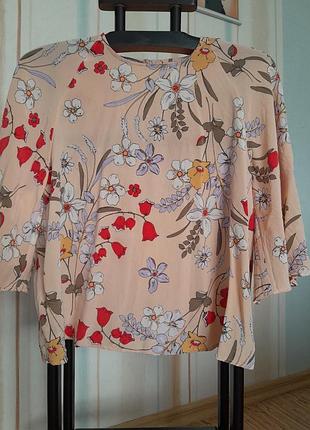 Шелковая блуза laura ashley