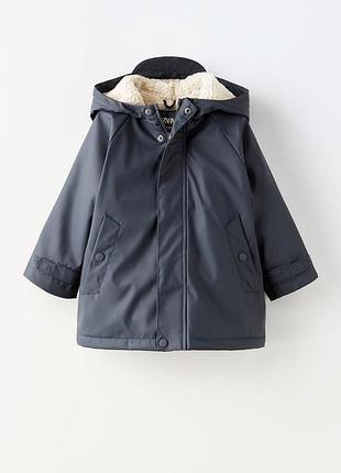 Дитяча куртка-дощовик zara — темно-синя, р. 92