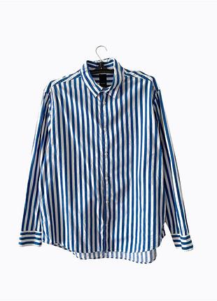 Рубашка в полоску h&amp;m regular fit