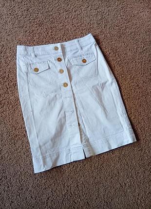 Біла жіноча спідниця h&m