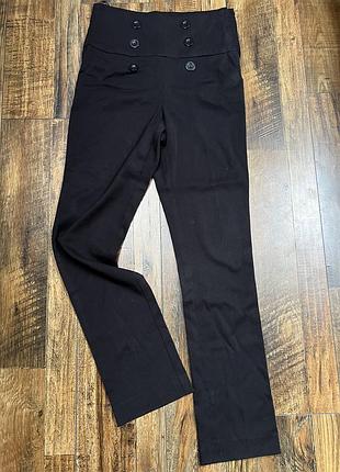 Брюки завищені, збоку на замку, класичні