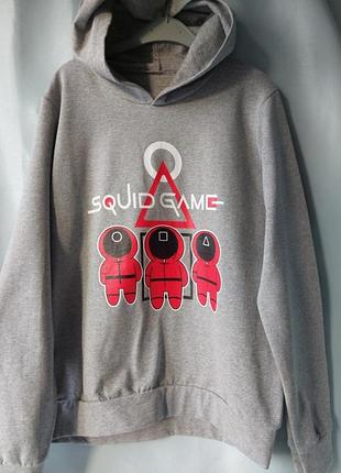 Тоненькое теплое с начесом худи
гра в кальмара