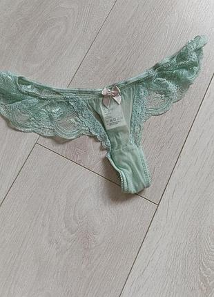 Трусики ажурные стринги кружевные бикини кружные танга h&amp;m xs 6 34 42