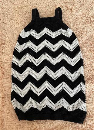 Мега стильна вʼязана сукня 🖤🤍