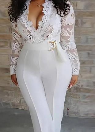 Нарядний елегантний комбенізон